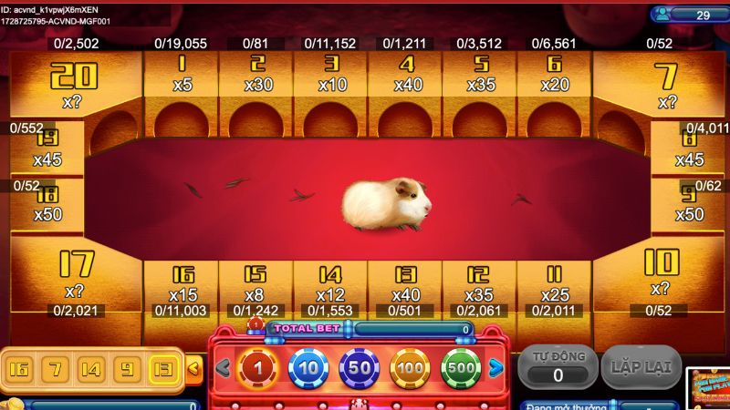 Vận May Chuột: Dự Đoán Kết Quả Cùng Chú Hamster Tại Kingfun 7 Hướng dẫn chơi game bài Vận May Chuột
