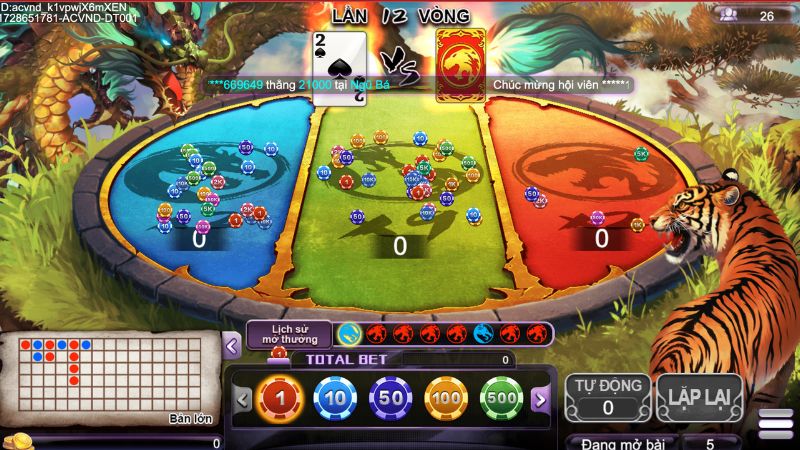 Game Bài Rồng Hổ Online Khám Phá Cuộc Chiến Cực Đỉnh Tại Kingfun 11 Phòng cược game bài Rồng Hổ
