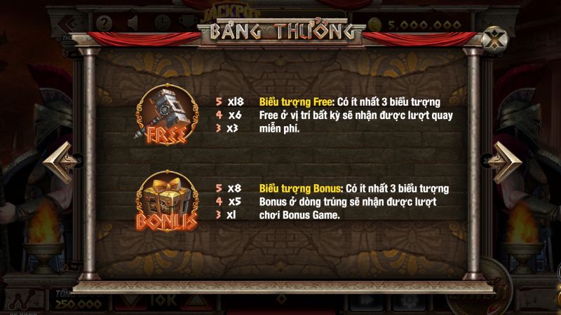 Chiến binh Spartan 11 Biểu tượng Free giúp tăng cơ hội thắng