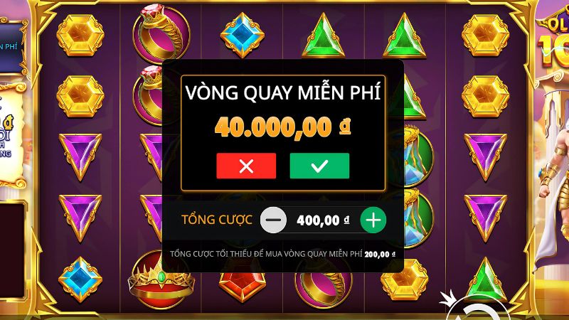 Cánh cổng Olympus 1000 14 Mua thêm vòng quay tăng cơ hội thắng