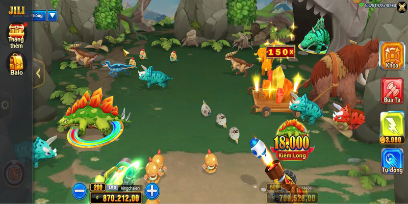 Khủng Long Tycoon 7 Biểu tượng Scatter và vòng quay free hấp dẫn