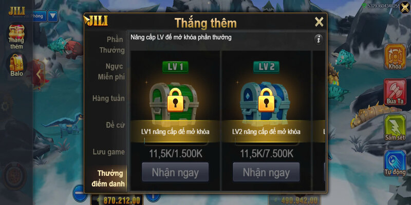 Khủng Long Tycoon 9 Quy trình trả thưởng khi chơi game slot Khủng Long Tycoon
