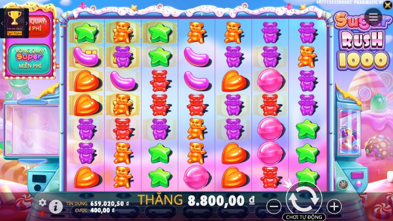 Sugar Rush 8 Slotgame Sugar Rush thế giới kẹo ngọt