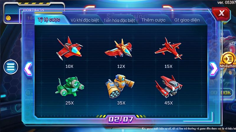 Thợ Săn Ngôi Sao 9 Chi tiết tỷ lệ cược của game