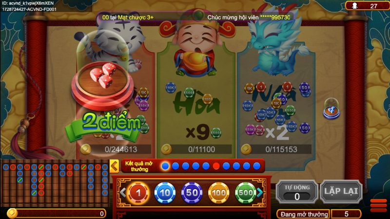Xúc Sắc Phú Quý Kingfun Giải Trí Mới Với Những Cuộc Đổ Xí Ngầu 12 Trường hợp hòa game bài Xúc Xắc Phú Quý