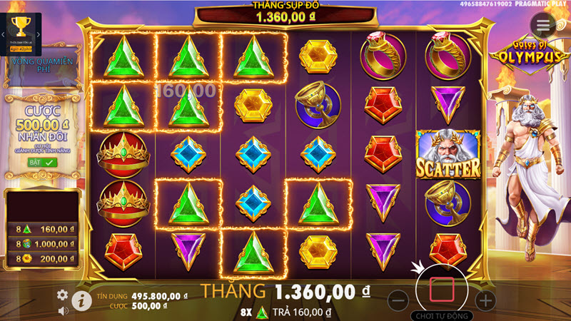 Cánh cổng Olympus 13 Gate of Olympus slotgame