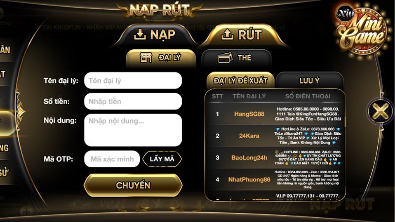 Kingfun Game Bài Huyền Thoại Hàng Đầu Châu Á 20 rút tiền kingfun