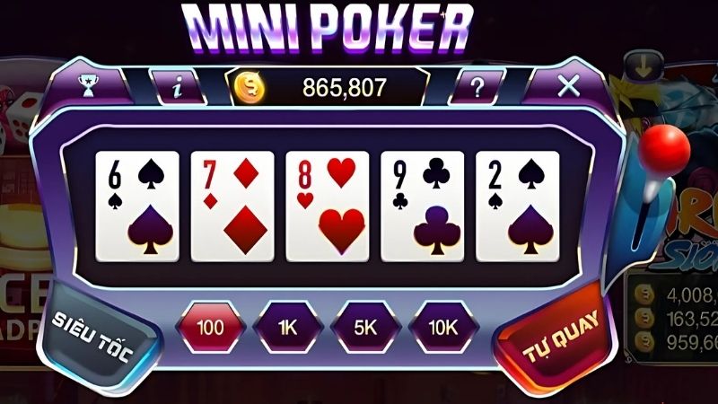 Mini Poker 10 tỷ lệ Mini Poker