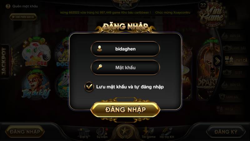 Hướng dẫn cập nhật tài khoản Kingfun nhanh chóng, đơn giản 9 Hướng dẫn cập nhật tài khoản Kingfun
