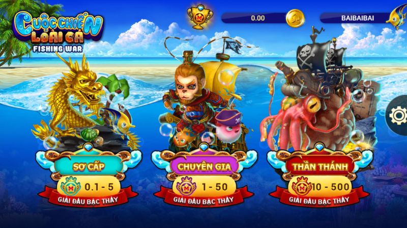 Fishing War 11 Tỷ lệ trả thưởng Fishing War